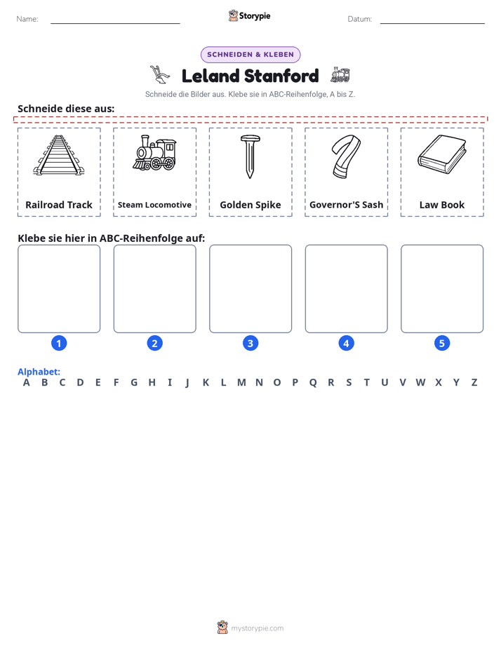 Schneiden & Einfügen Alphabet