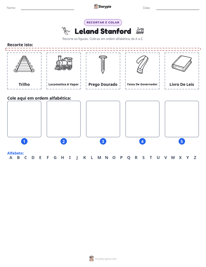 Recortar & Colar Alfabeto