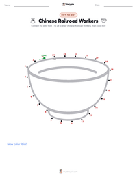 Chinese Railroad Workers printable worksheet preview