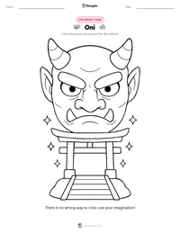 Oni printable worksheet preview