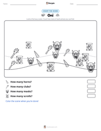 Oni printable worksheet preview