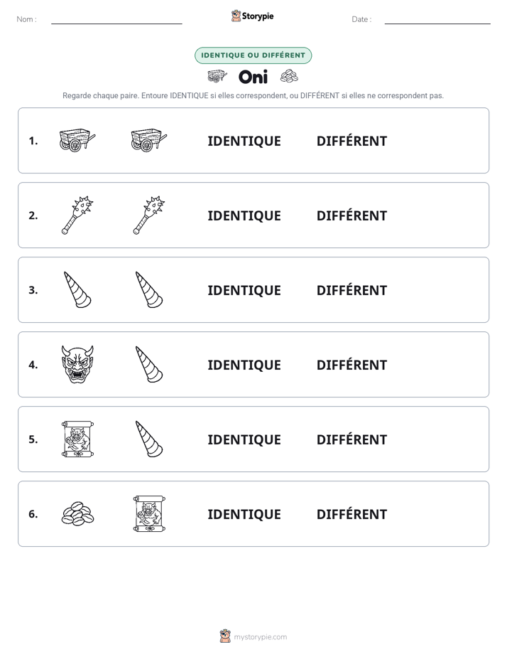 Identique ou Différent