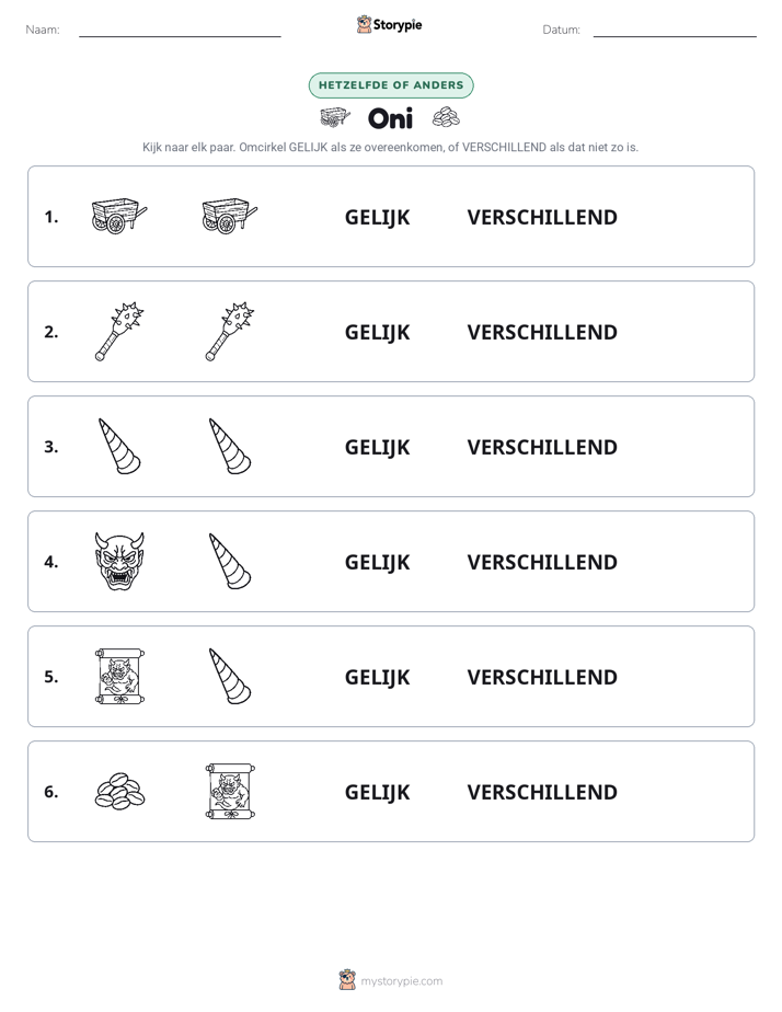 Zelfde of Verschillend