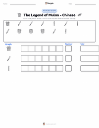 The Legend of Mulan - Chinese printable worksheet preview