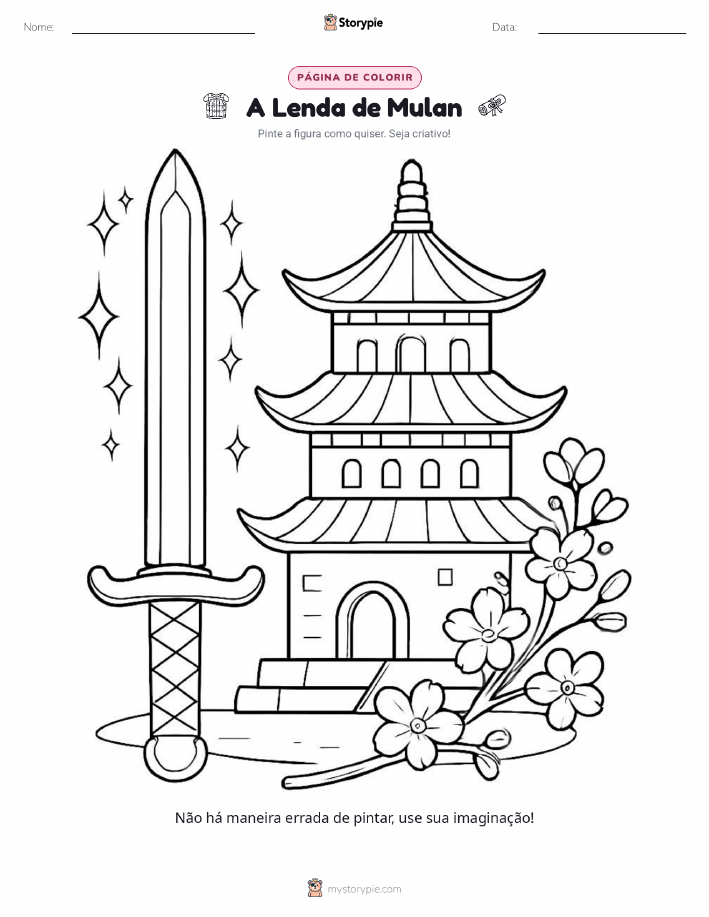 Página para colorir