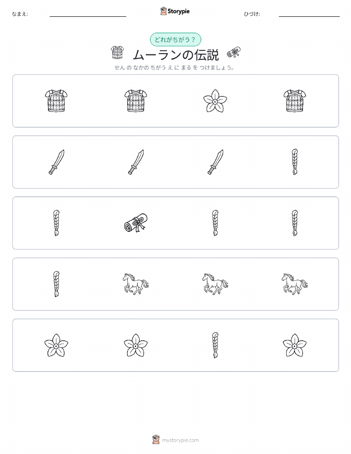 異なるものを見つけよう