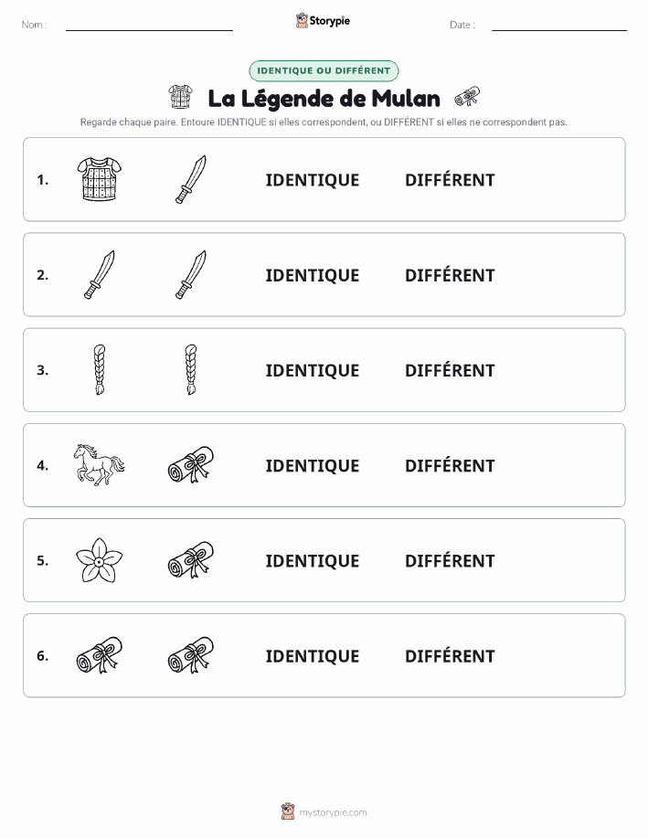 Identique ou Différent