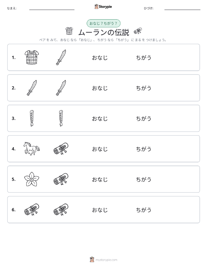 同じか違うか