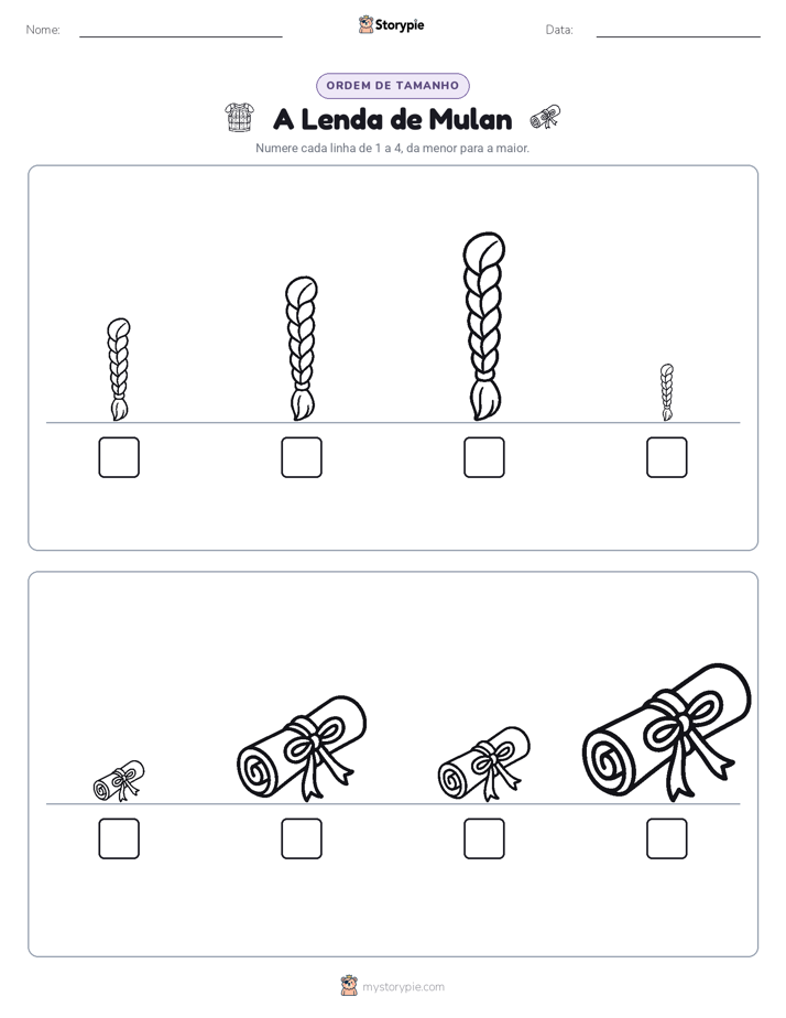 Ordem de Tamanho