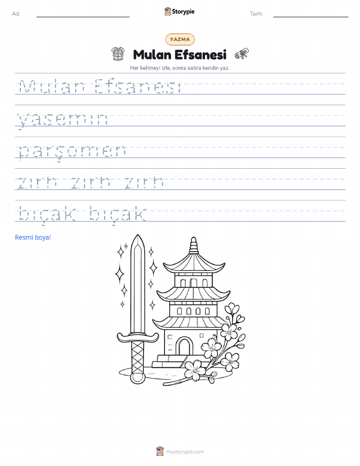 Yazma Pratiği