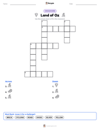 Land of Oz printable worksheet preview
