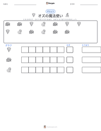 オズの魔法使い の印刷可能ワークシートプレビュー