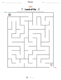 Land of Oz printable worksheet preview