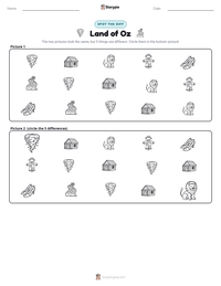 Land of Oz printable worksheet preview