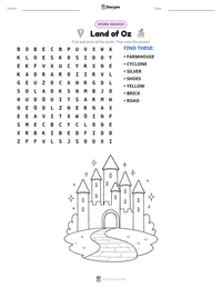 Land of Oz printable worksheet preview