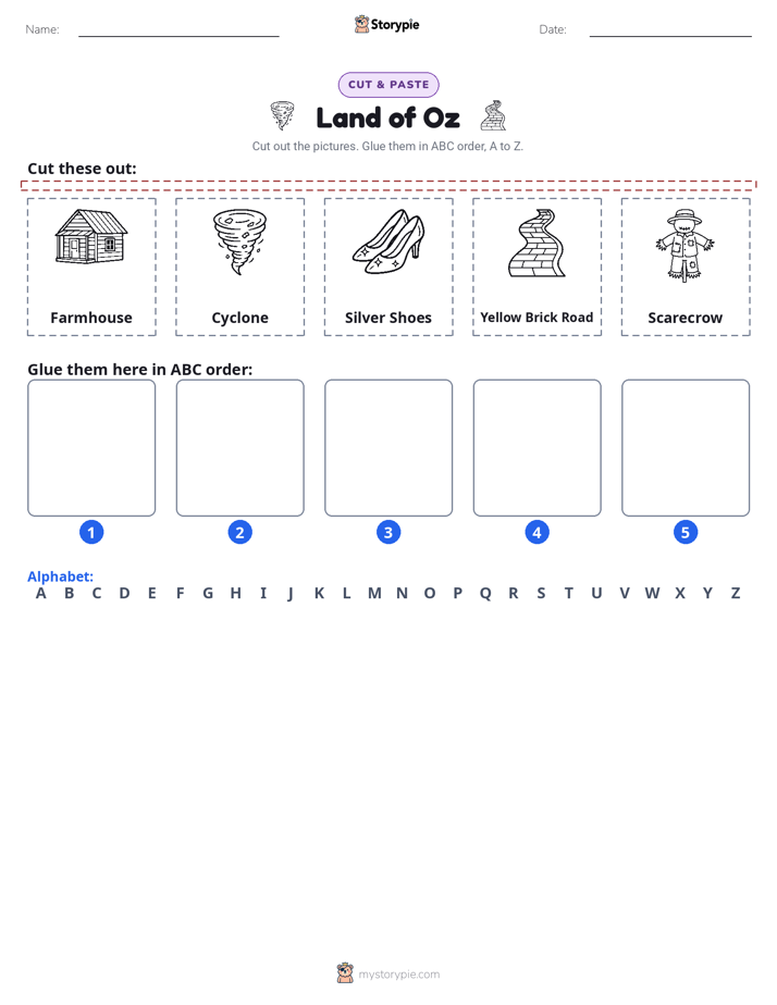 Cut & Paste Alphabet