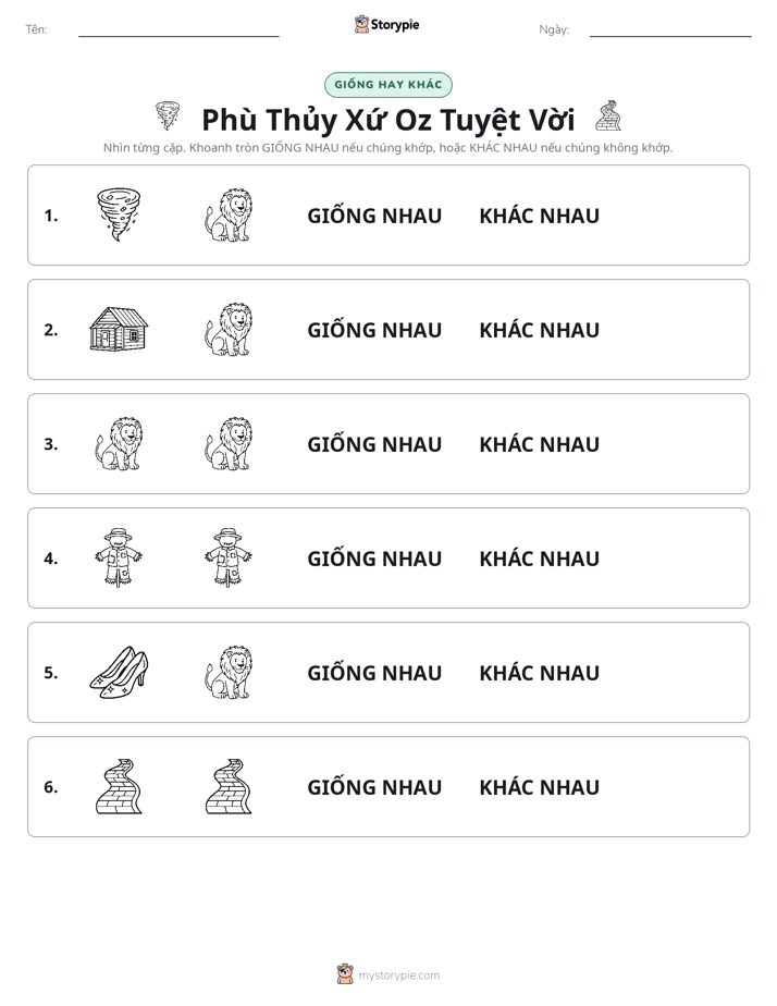 Giống Hay Khác