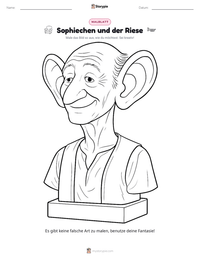 Sophiechen und der Riese druckbare Arbeitsblatt Vorschau