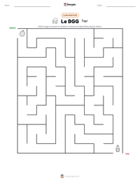 Aperçu de la feuille de travail imprimable Le BGG