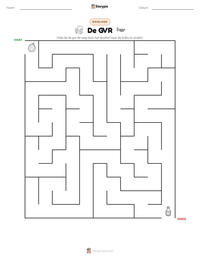 De GVR afdrukbare werkblad voorbeeld