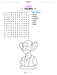 Prabaca lembar kerja cetak The BFG
