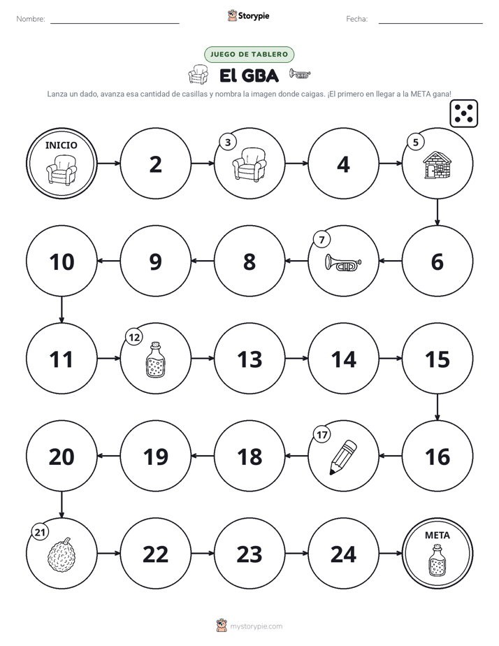Juego de Rueda y Avanza