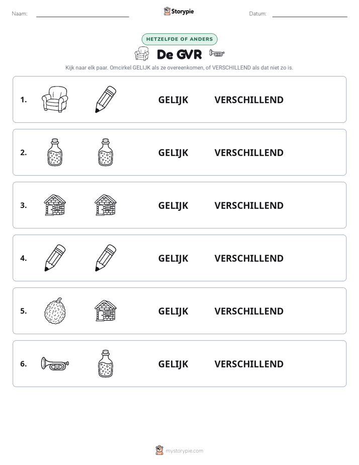 Zelfde of Verschillend