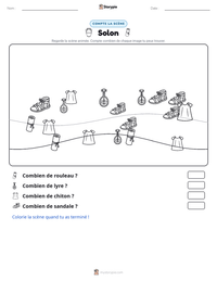 Aperçu de la feuille de travail imprimable Solon