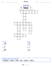 Solon printable worksheet preview