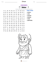Solon printable worksheet preview