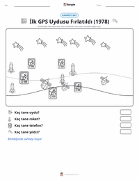 İlk GPS Uydusunun Fırlatılması (1978) yazdırılabilir çalışma sayfası önizlemesi