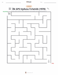 İlk GPS Uydusunun Fırlatılması (1978) yazdırılabilir çalışma sayfası önizlemesi