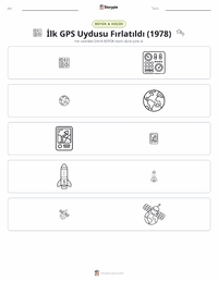 İlk GPS Uydusunun Fırlatılması (1978) yazdırılabilir çalışma sayfası önizlemesi