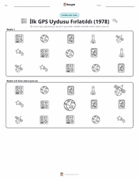 İlk GPS Uydusunun Fırlatılması (1978) yazdırılabilir çalışma sayfası önizlemesi