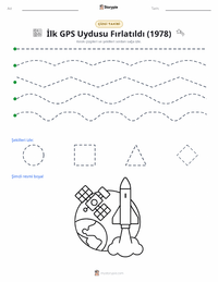 İlk GPS Uydusunun Fırlatılması (1978) yazdırılabilir çalışma sayfası önizlemesi