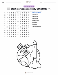 Podgląd drukowalnego arkusza ćwiczeń Wystrzelenie pierwszego satelity GPS (1978)