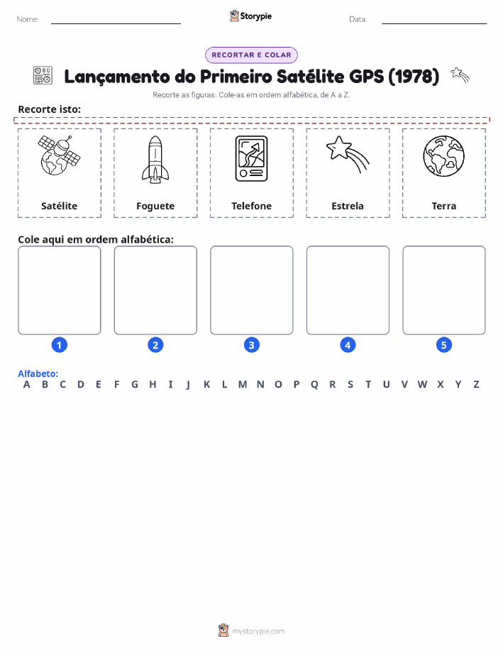 Recortar & Colar Alfabeto