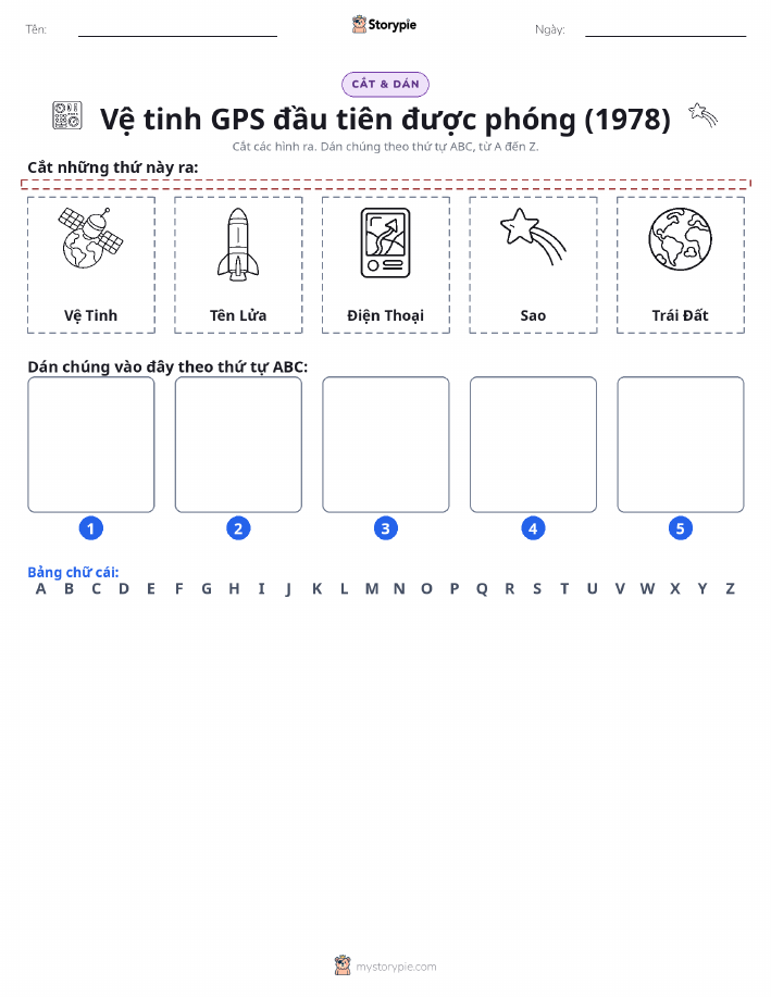 Cắt & Dán Chữ Cái