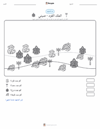معاينة ورقة العمل القابلة للطباعة الملك القرد - صيني