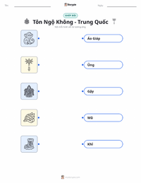 Tài liệu in sẵn Tôn Ngộ Không - Trung Quốc cho trẻ em