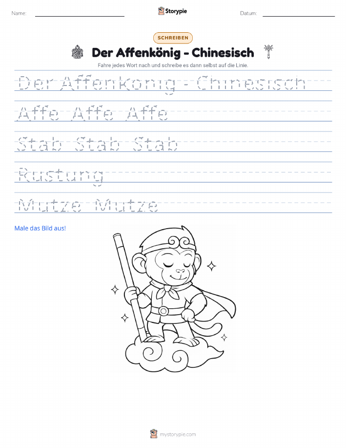 Schreibübung