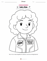 Anteprima della scheda stampabile di Sally Ride