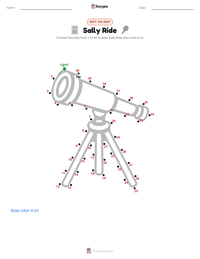 Sally Ride printable worksheet preview