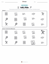 Sally Ride printable worksheet preview