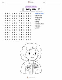 Aperçu de la feuille de travail imprimable Sally Ride