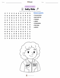 Anteprima della scheda stampabile di Sally Ride