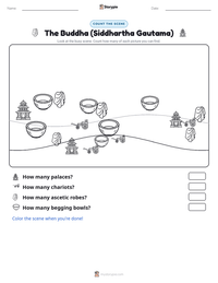The Buddha (Siddhartha Gautama) printable worksheet preview