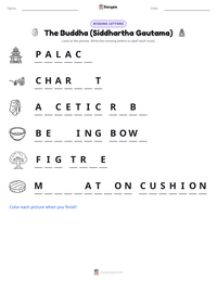 The Buddha (Siddhartha Gautama) printable worksheet preview