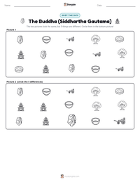 The Buddha (Siddhartha Gautama) printable worksheet preview
