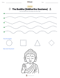 The Buddha (Siddhartha Gautama) printable worksheet preview
